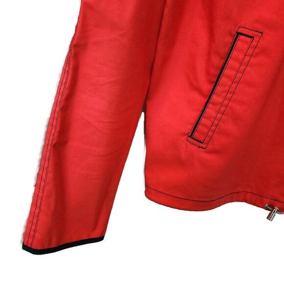 Tommy Hilfiger Women's Red Hooded Cotton Jacket Medium - Picture 3 of 5